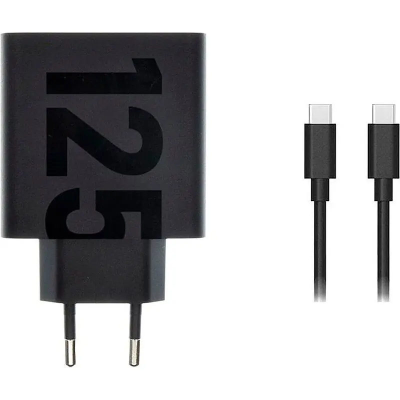 Мережевий зарядний пристрій Motorola TurboPower 125W USB-C + Сable USB-C to USB-C 1m Black (PG38C06280) [168633] - фото 2