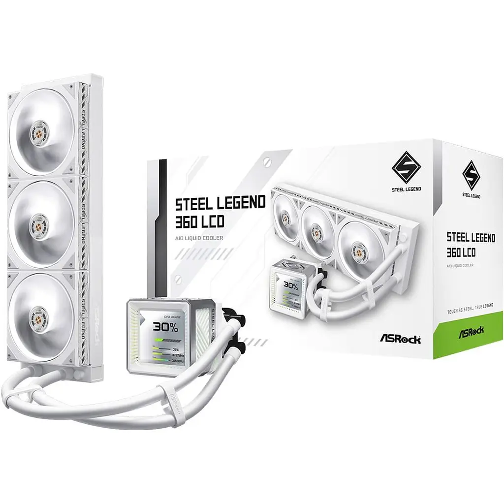 СВО ASRock Steel Legend 360 LCD White (Steel Legend 360 LCD) - фото 12