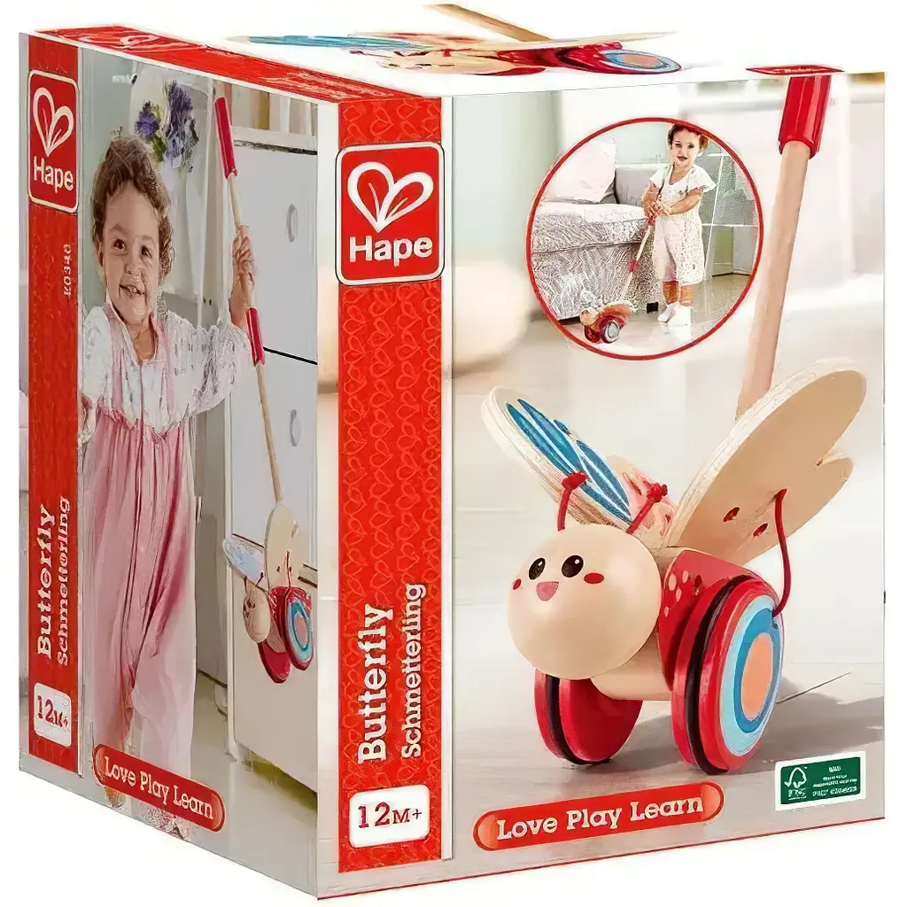 Дерев'яна каталка Hape Метелик (E0340) - фото 5