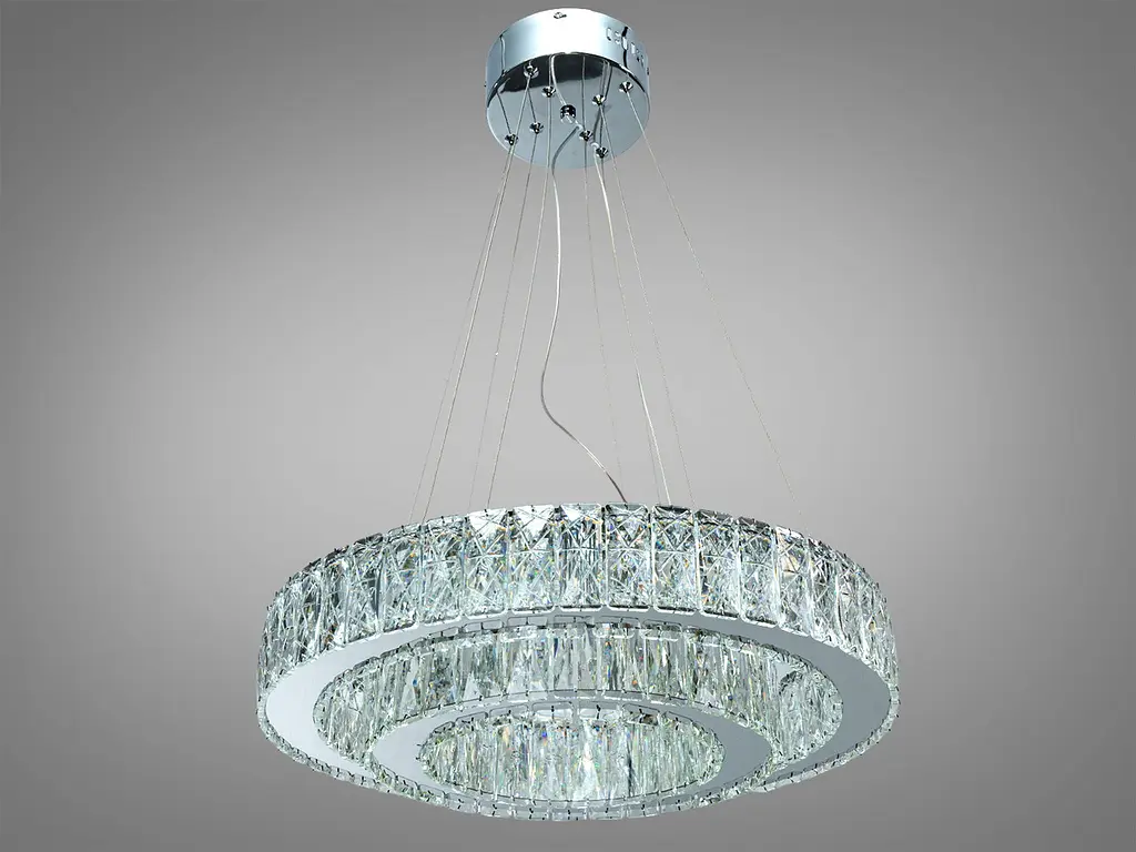 Підвісна люстра LED Diasha 575/500+320HR хром 82 Вт 4510 Лм - фото 6