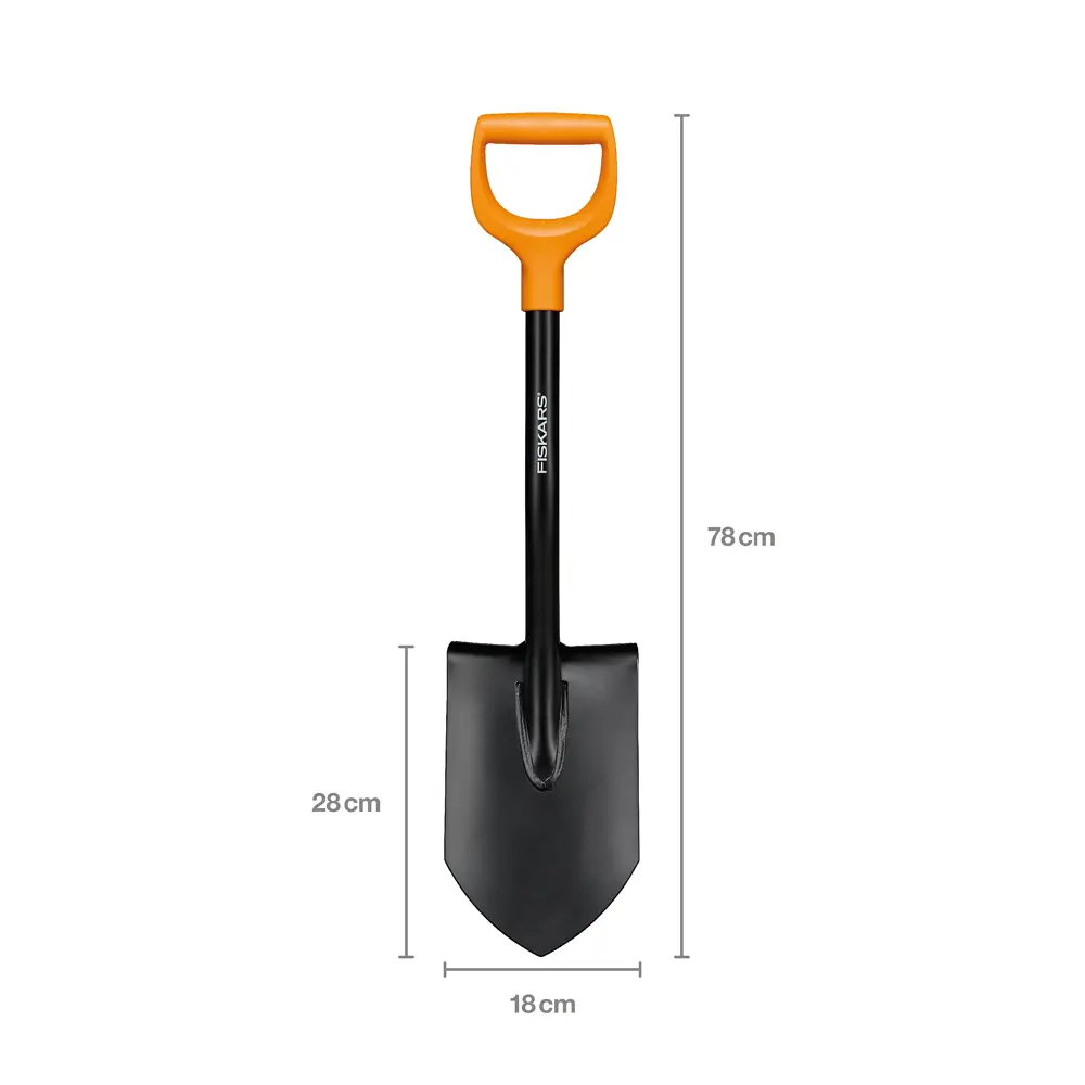 Лопата штыковая короткая Fiskars Solid 80 см (1066715) - фото 4