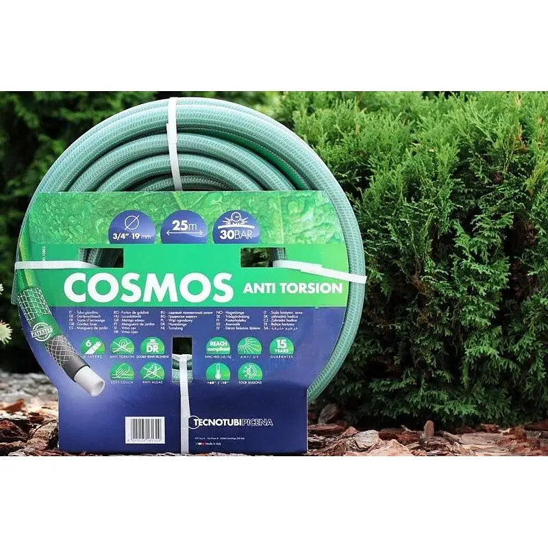 Шланг Tecnotubi Cosmos садовый для полива диаметр 3/4 дюйма длина 25 м (CS 3/4 25) - фото 9