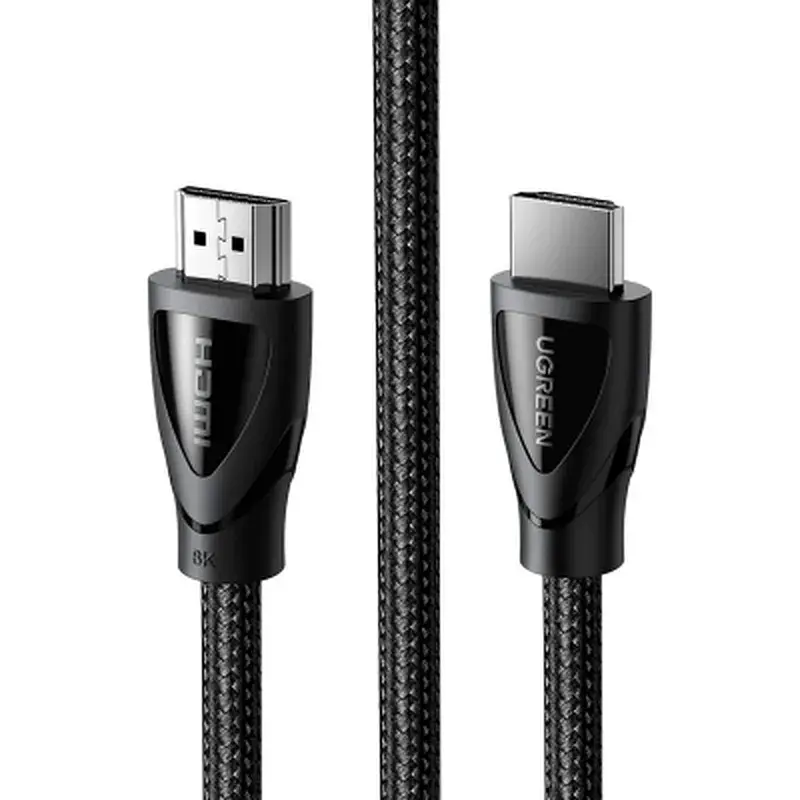 Кабель мультимедійний HDMI M to HDMI M 2.0m braided HD140 black Ugreen (80403) - фото 2
