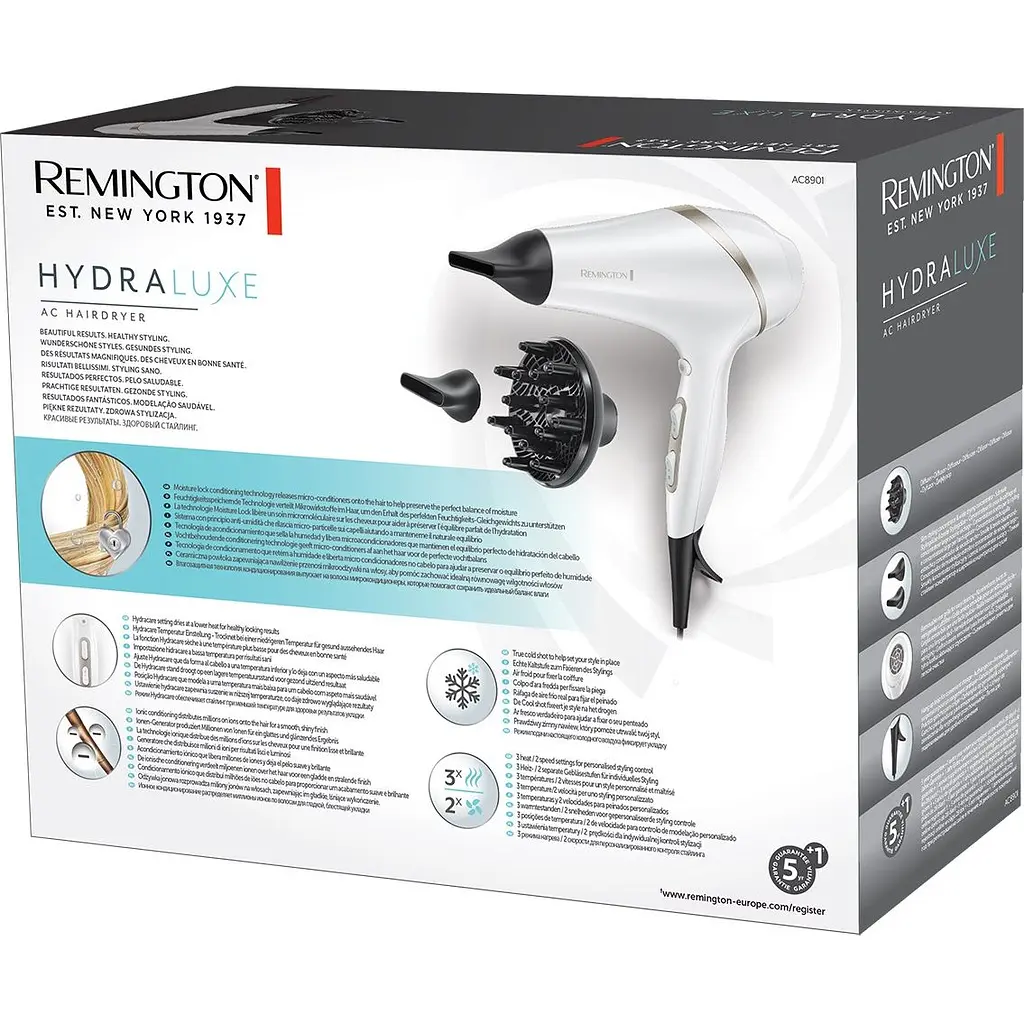 Фен Remington HydraLuxe AC8901 білий - фото 5