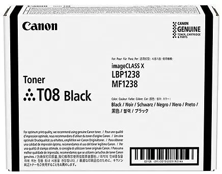 Картридж Canon T08 i-SENSYS X 1238 Series Black 11000стр. teh0015465 - фото 2