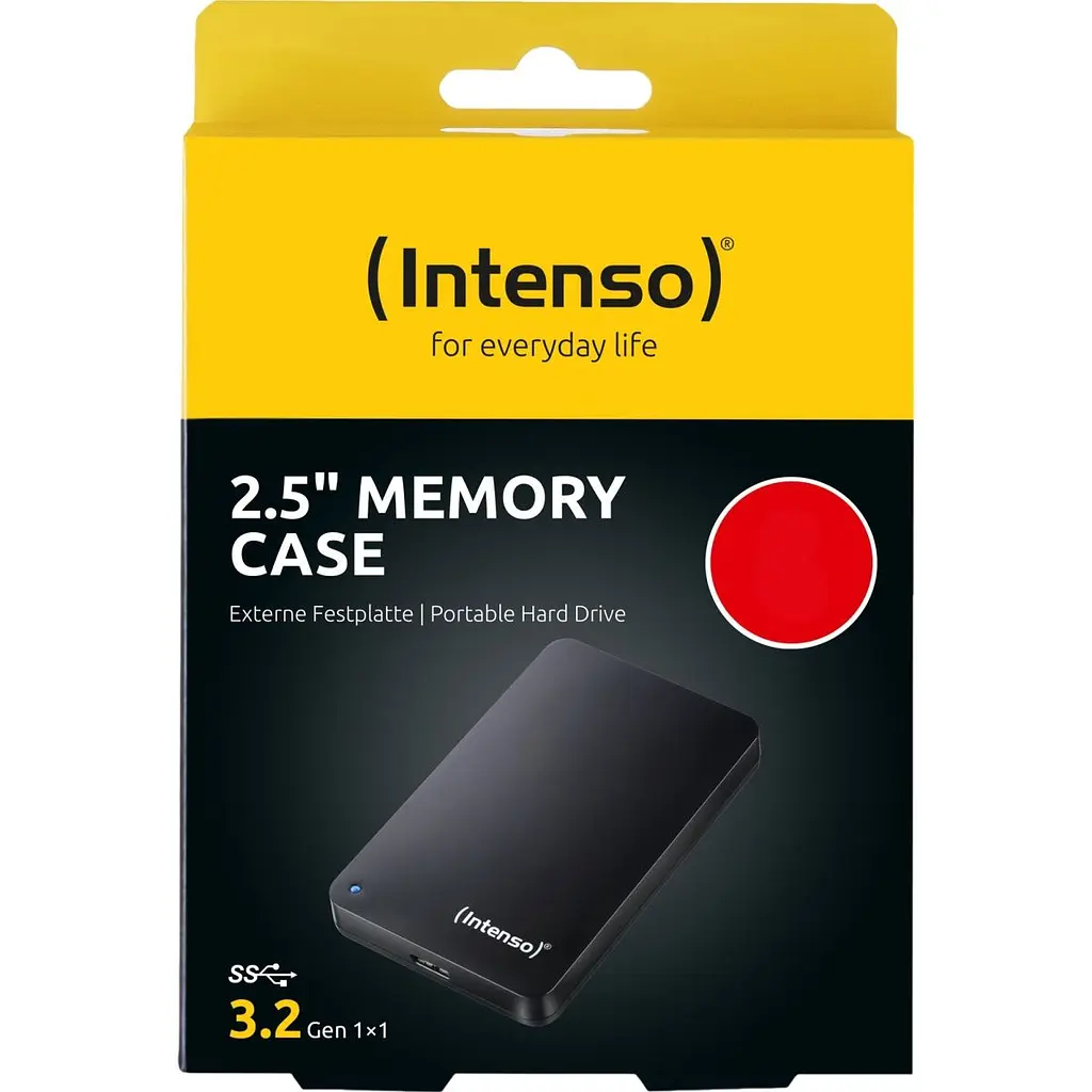 Зовнішній жорсткий диск Intenso Memory Case 1TB Black (6021560) [174991] - фото 6