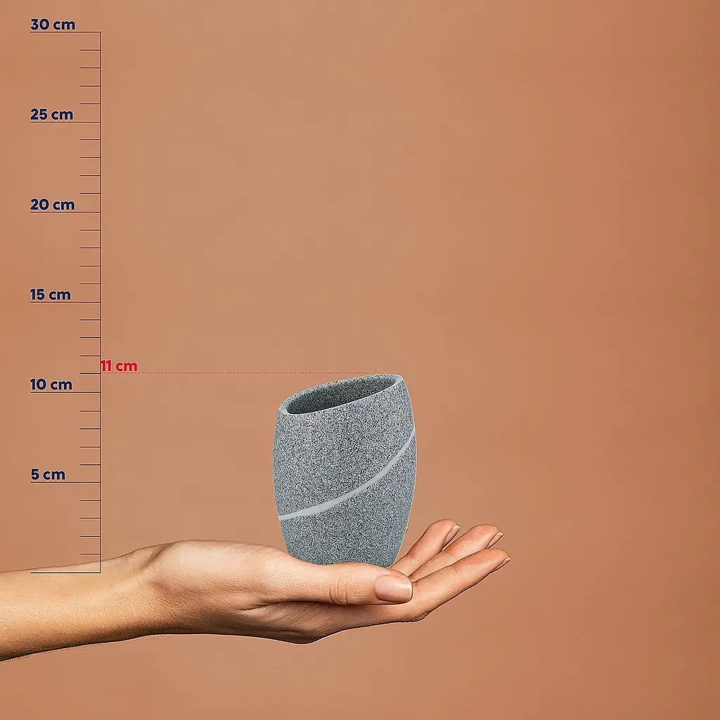 Стакан для зубних щіток Kela Talus 11х8 см білий (20302) - фото 3