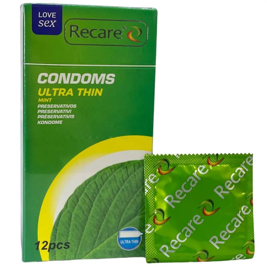 Презервативи Recare Ultra Thin mint 12 шт. з ароматом м'яти (ROZ6501053499) - фото 2