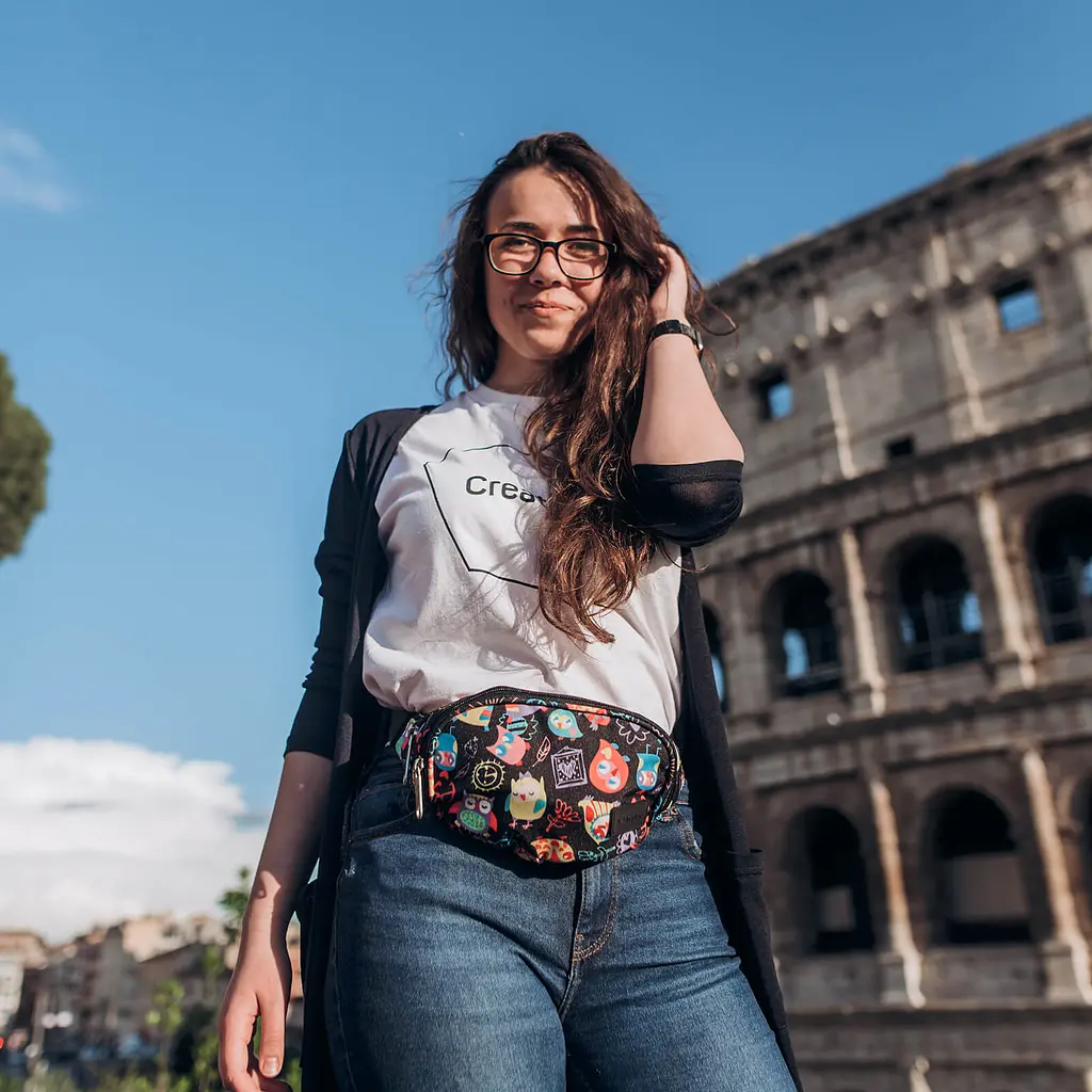 Сумка-бананка Bagland Bella 2 л сублимация 45 разноцветная (00202664) - фото 5