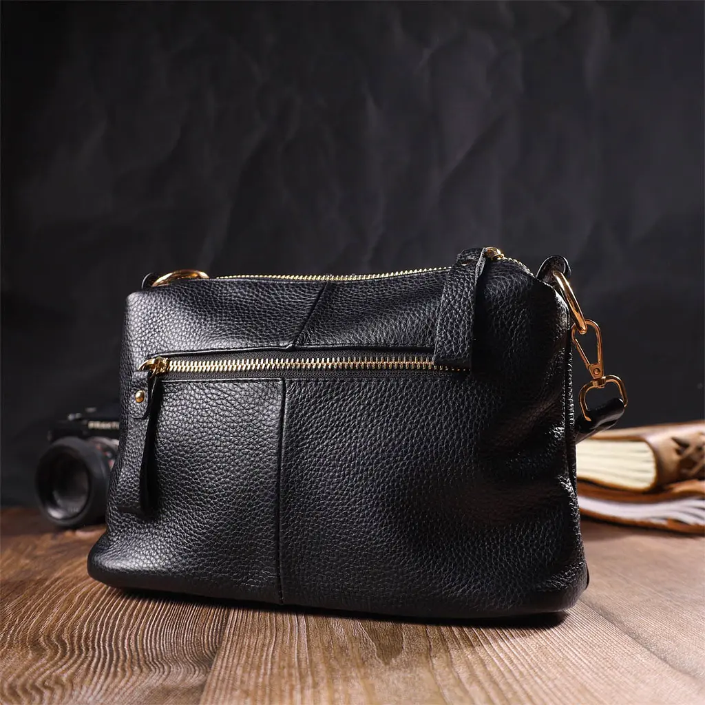 Жіноча шкіряна сумка Vintage 24х15х9.5 см sum0022735 - фото 8