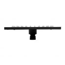 Верхній душ Paffoni Syncro Quadro 300x300xh8 мм із тримачем 400 мм black matt ZSOF078NO + ZSOF063NO, Чорний матовий - фото 6
