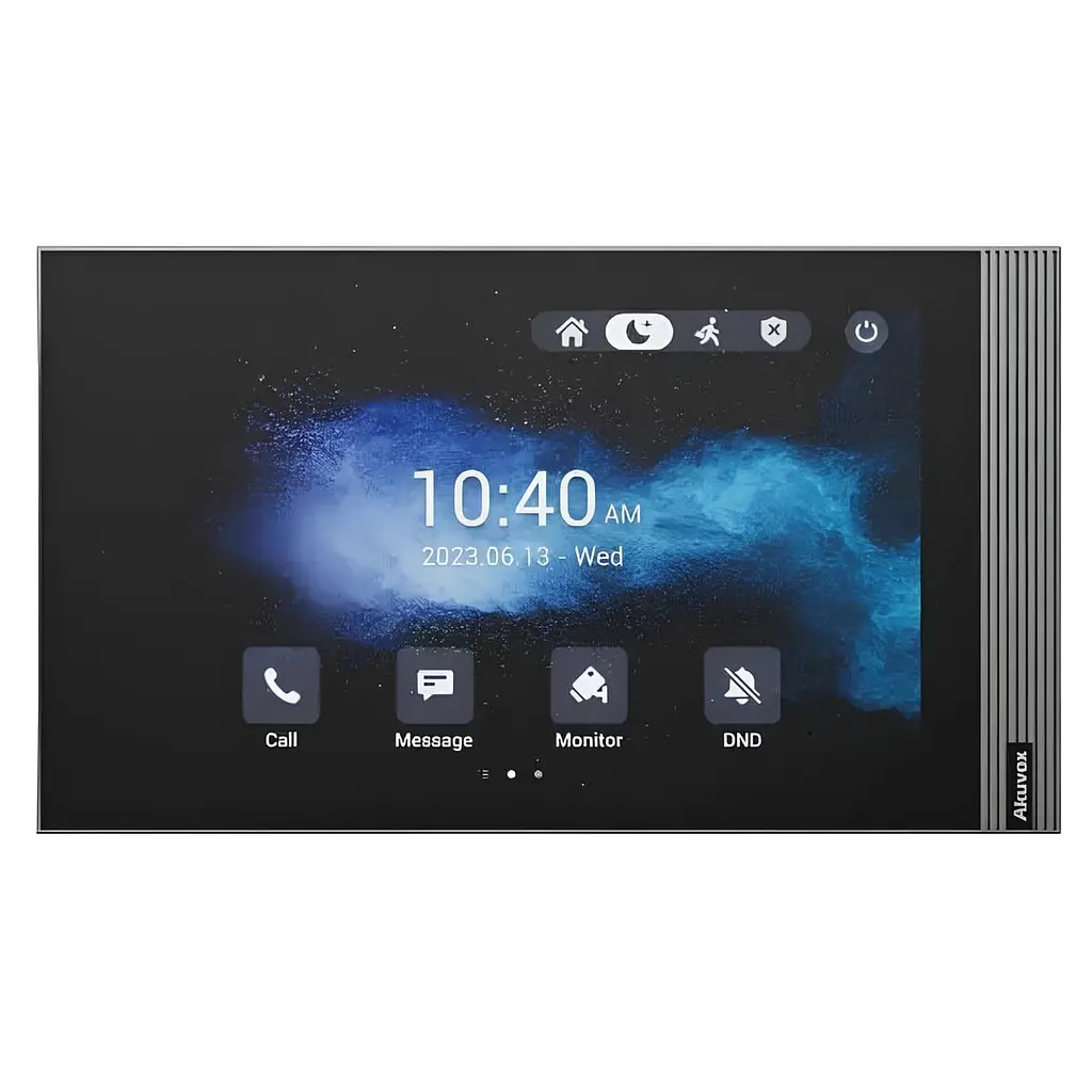 Відеодомофон 8” WiFi Akuvox S563W Black SIP Android з Bluetooth (00-00002332)