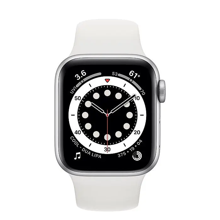 Смарт-часы Apple Watch Series 6 GPS 44mm Silver Aluminum Case with White Sport Band [M00D3] [50381] - фото 2