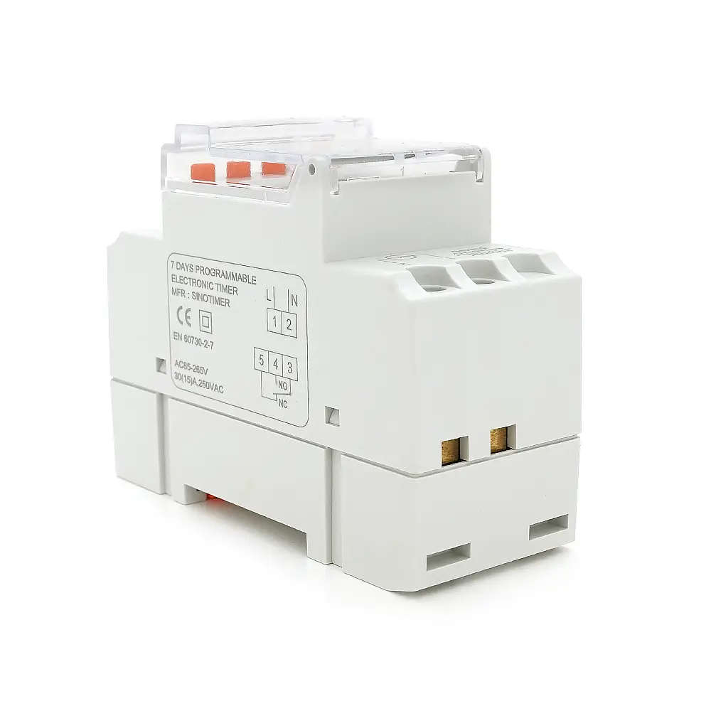 Реле часу Sinotimer TM920BK, на DIN-рейку, LCD, програмований, змінна батарея, 30А, 85-265V, 87х65х36 мм - фото 4