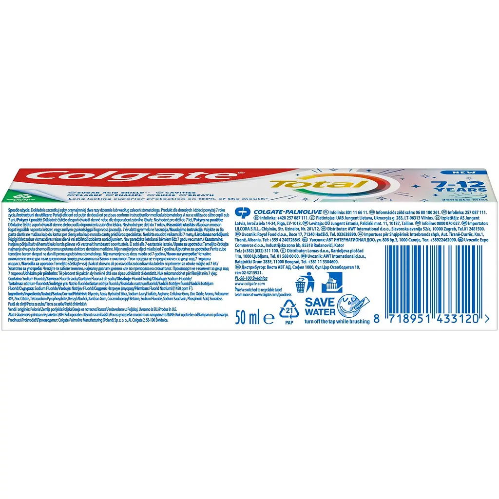 Зубна паста Colgate Total Junior Toothpaste kids 50 мл - фото 4