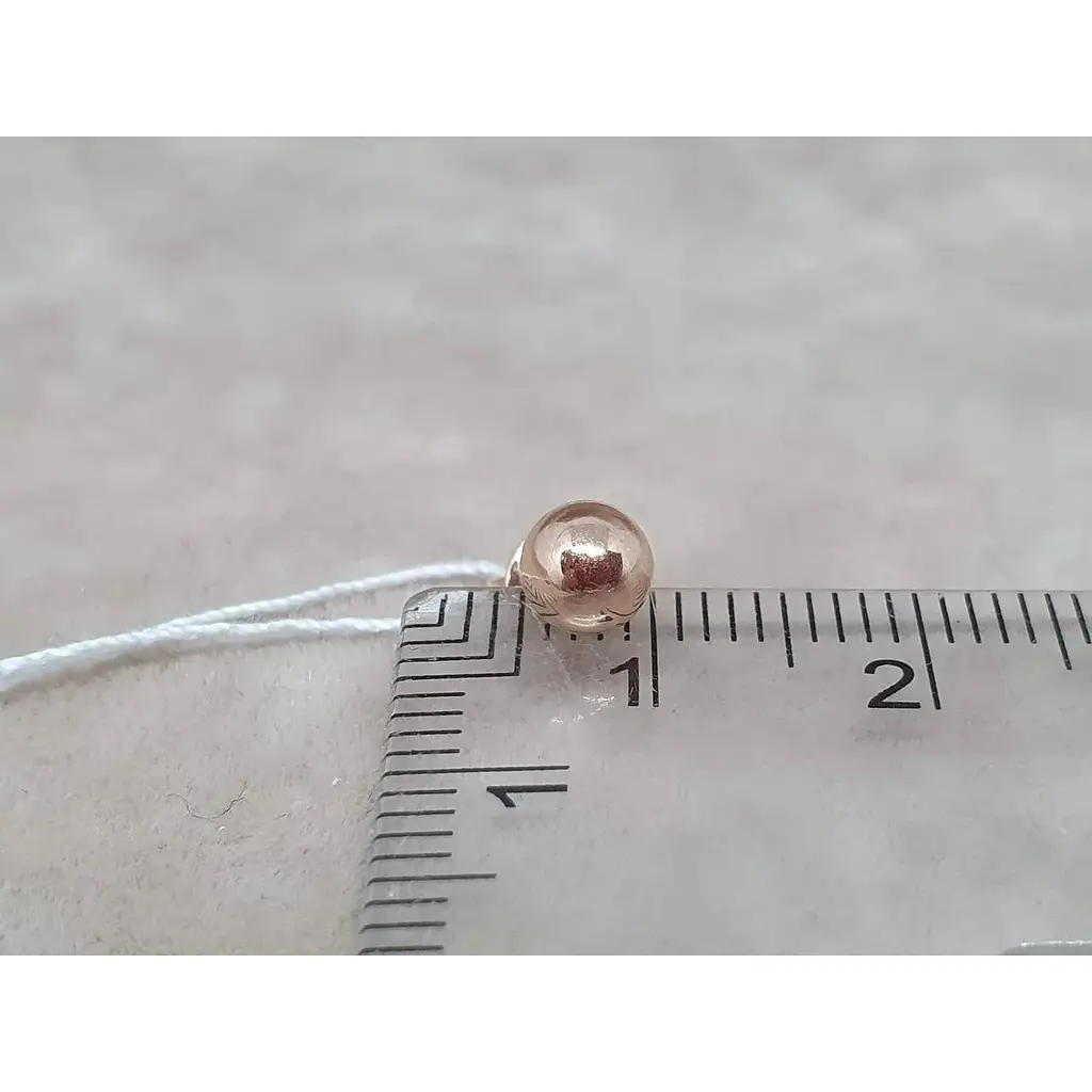 Золотая моносерьга-пуссета Favoritum Шарик. 210147_5/1 - фото 4