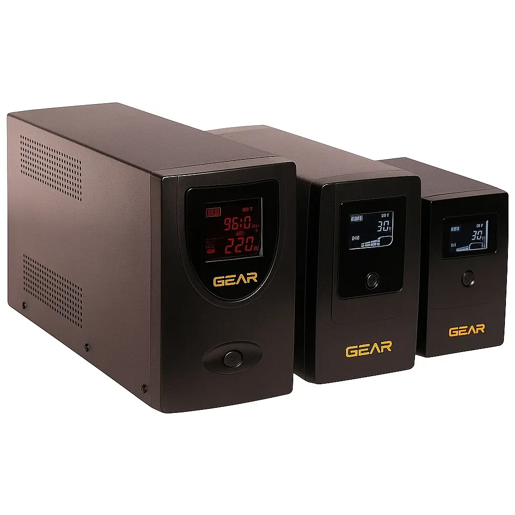 Пристрій безперебійного живлення GEAR GU-1200MLCD - фото 2