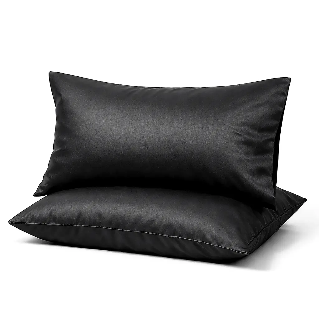 Комплект наволочок Ecotton 50х70 см 2 шт чорного кольору Black (25253)
