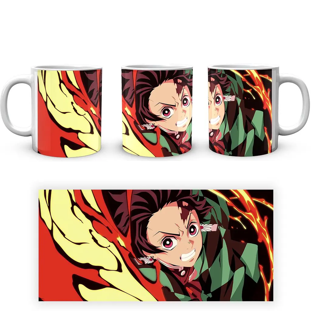 Кухоль GeekLand Kimetsu no Yaiba Клинок, який знищує демонів Танджиро KY 002.28 330 мл білий - фото 4