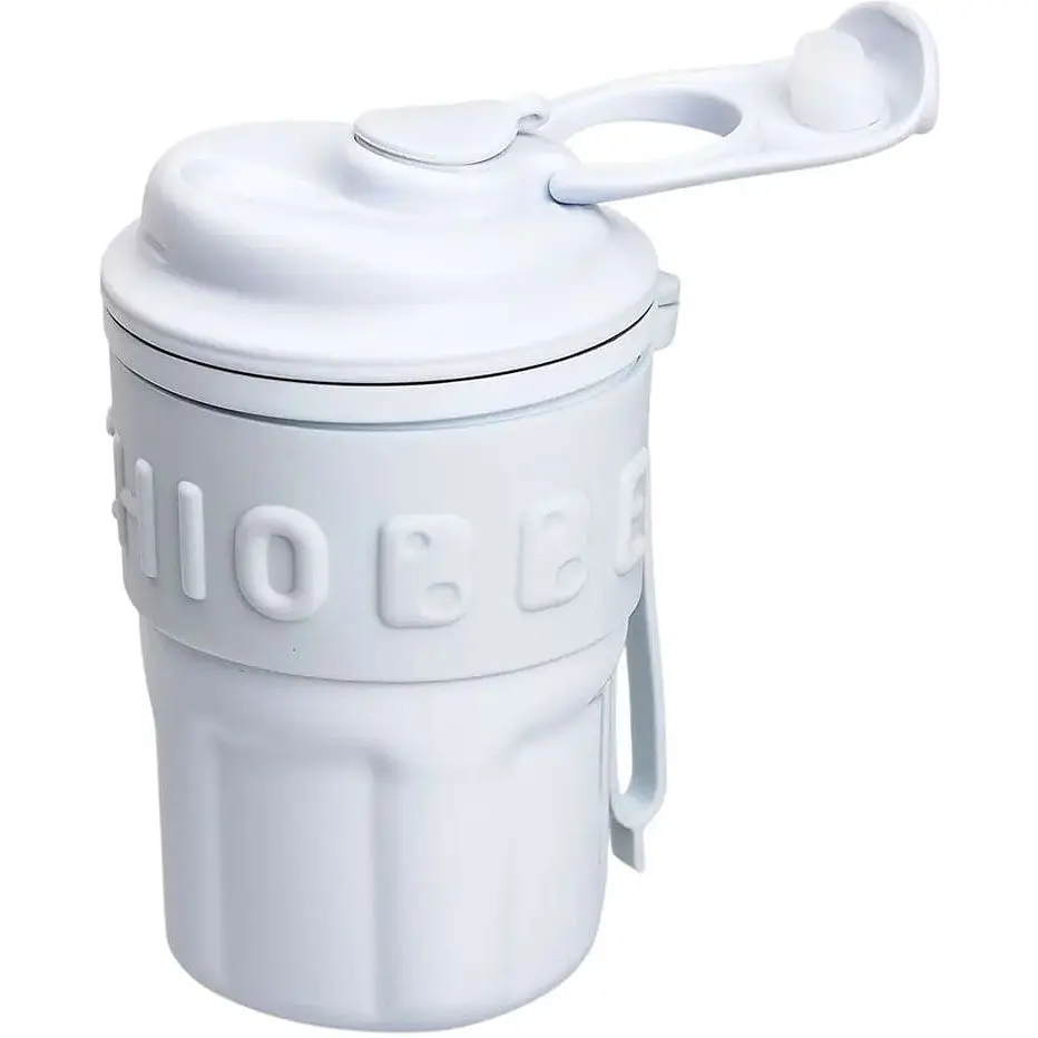 Термокружка Chiobbe 450 мл с трубочкой, голубой Yiwu HP-14-18BL - фото 3