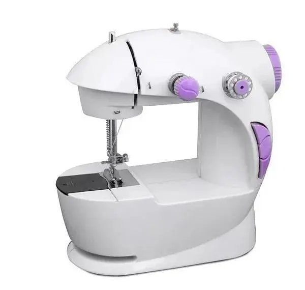 Міні-швейна машинка з педаллю Opera Mini Sewing Machine 4в1 біла - фото 3