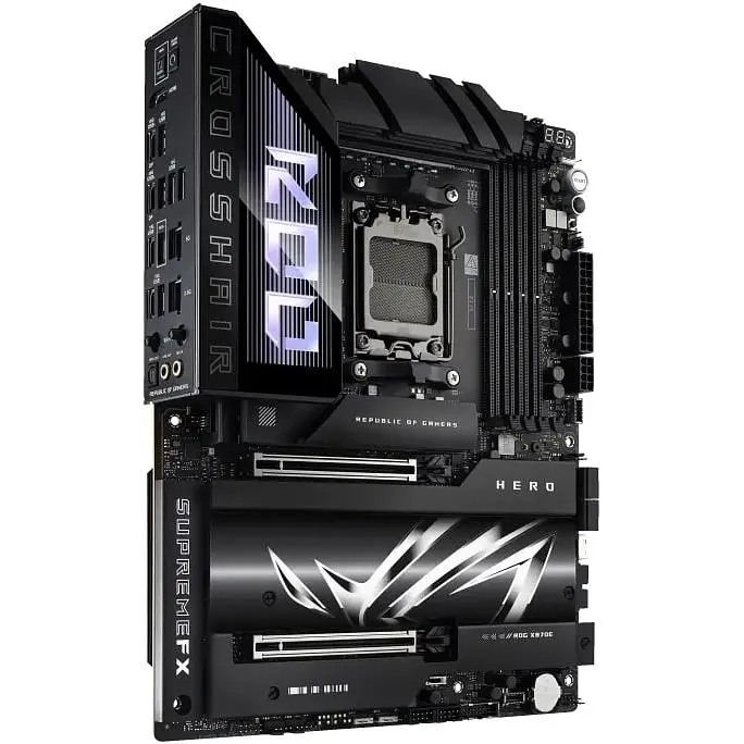 Материнская плата Asus ROG Crosshair X870 HERO sAM5 X870 4xDDR5 M.2 HDMI WiFi BT ATX - фото 5