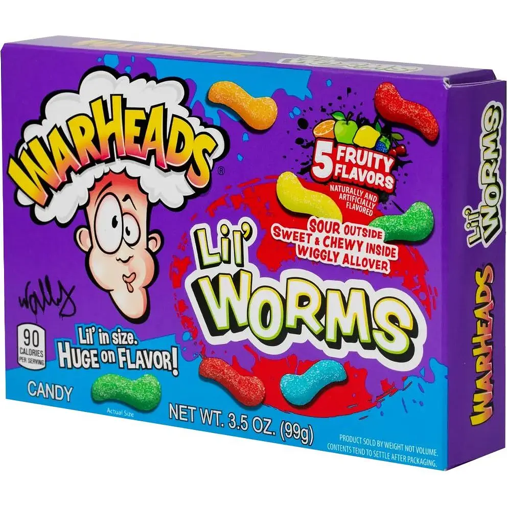Жевательные конфеты Warheads Sour Lil' Worms 99 г - фото 2
