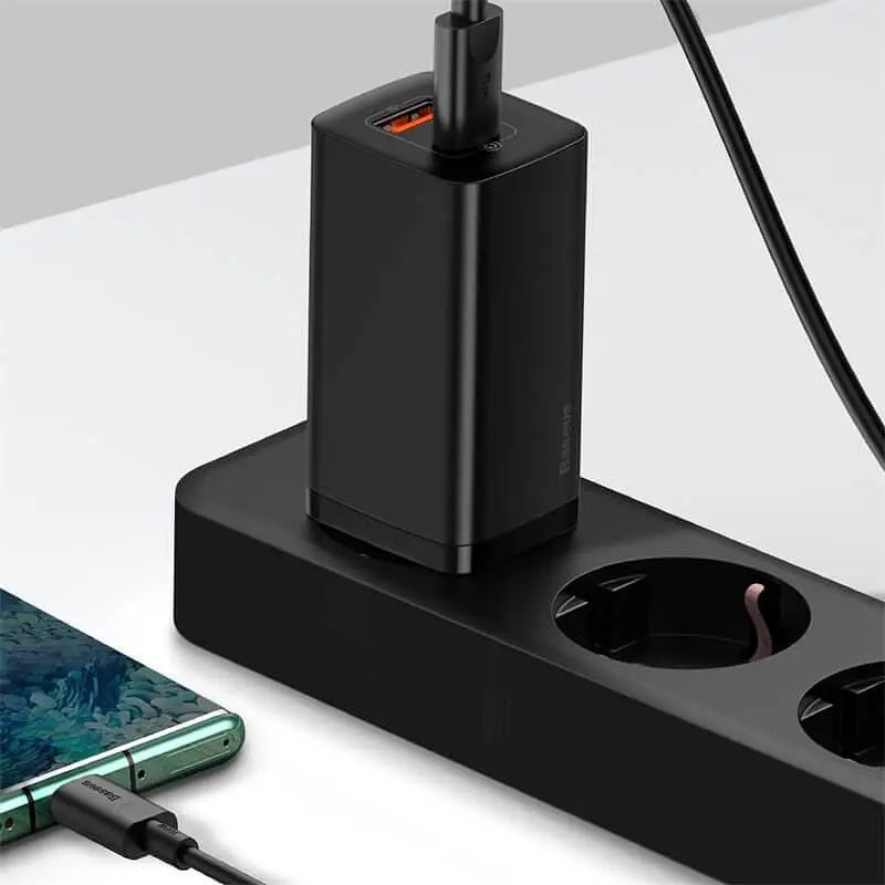 Зарядний пристрій BASEUS GaN2 Lite Quick Charger 65W (CCGAN2L-B01) чорний - фото 3