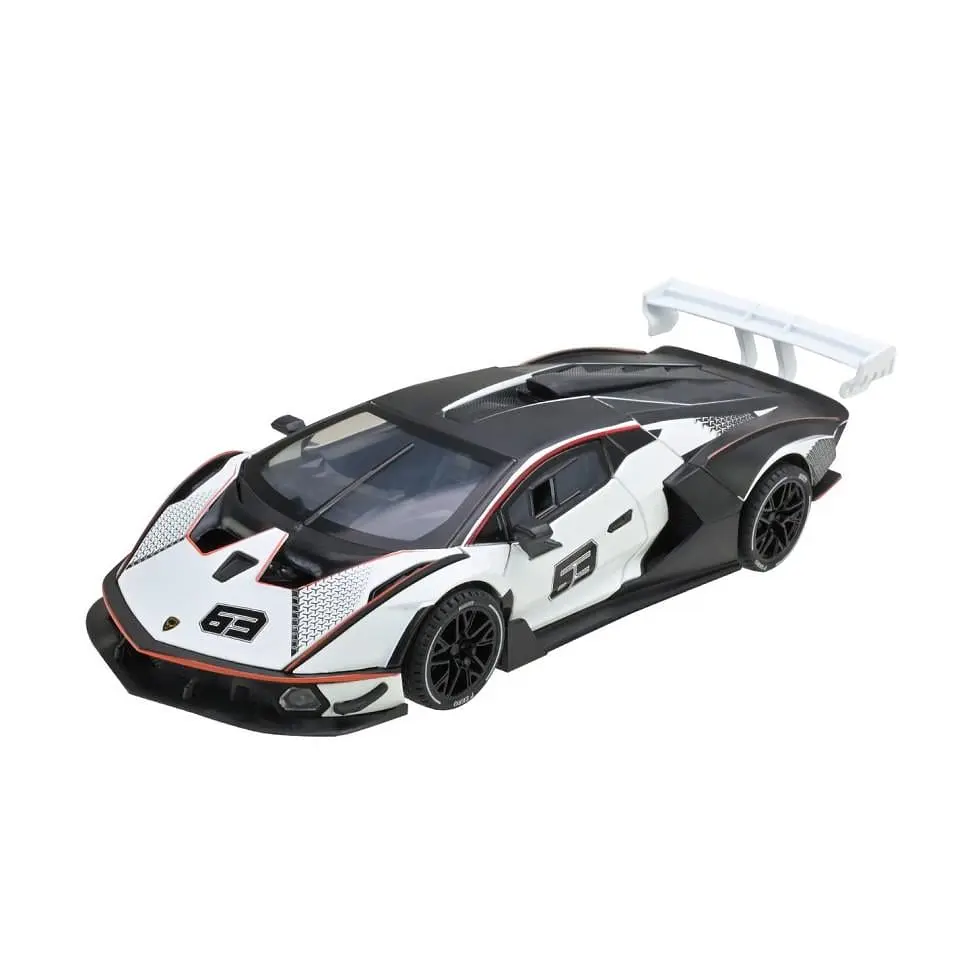 Машинка АвтоПром Lamborghini Білий світло звук 1:24 (IM-176-D-18)