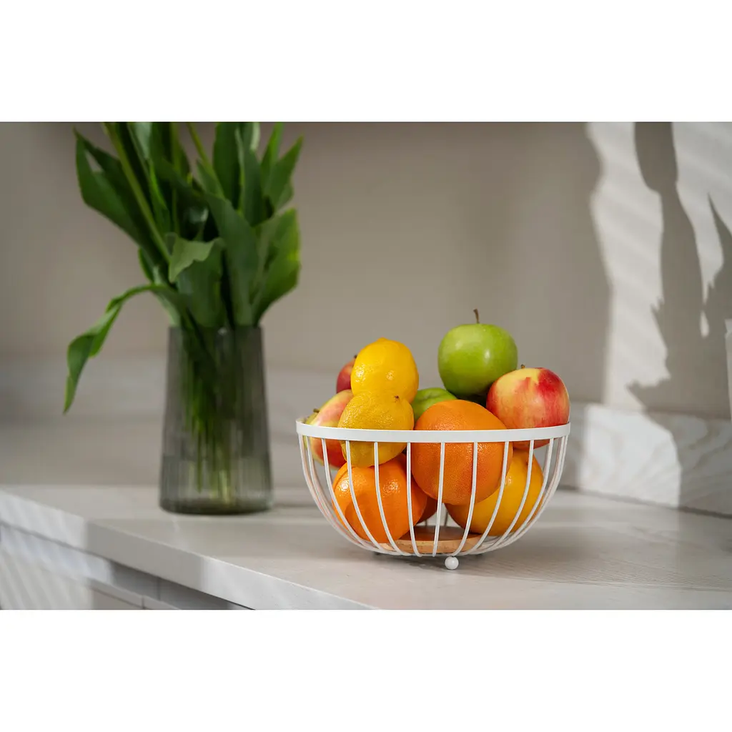 Корзина Ardesto Midori белая 25x25x13 см (AR0904W) - фото 5