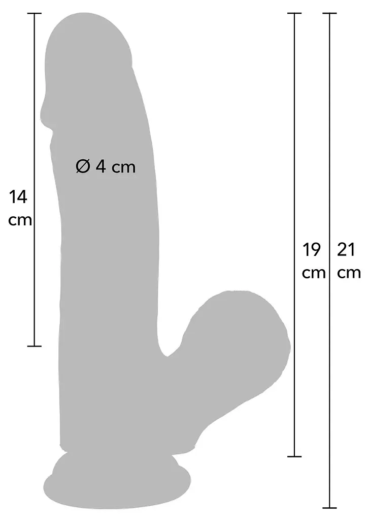Фалоімітатор Hidden Desire Realistic Dildo 19 см (тілесний) - фото 8