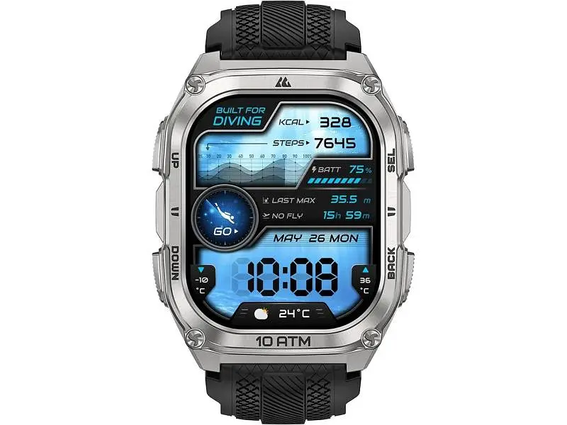 Смарт-годинник KOSPET Tank M4 Silver - фото 4
