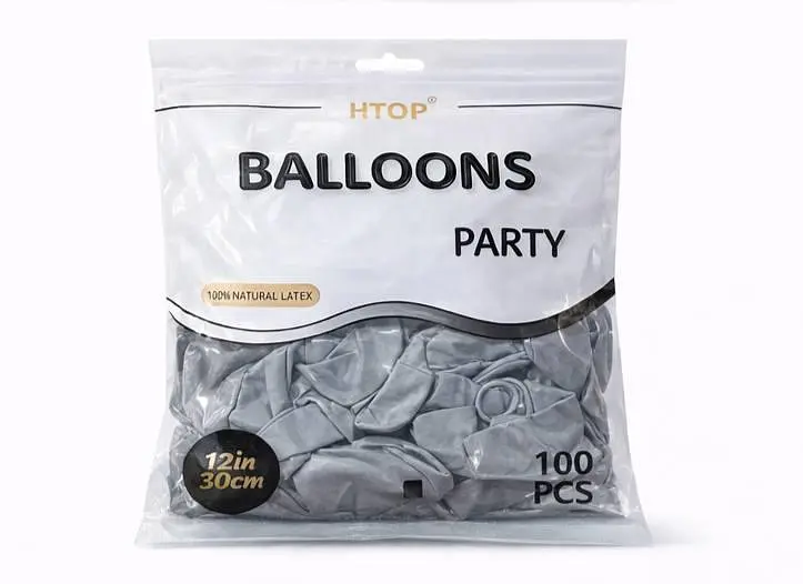 Надувні кульки набір 100 шт. HTOP Balloons Party 12 дюймів товари для свята дня народження Темно-Сірий - фото 2