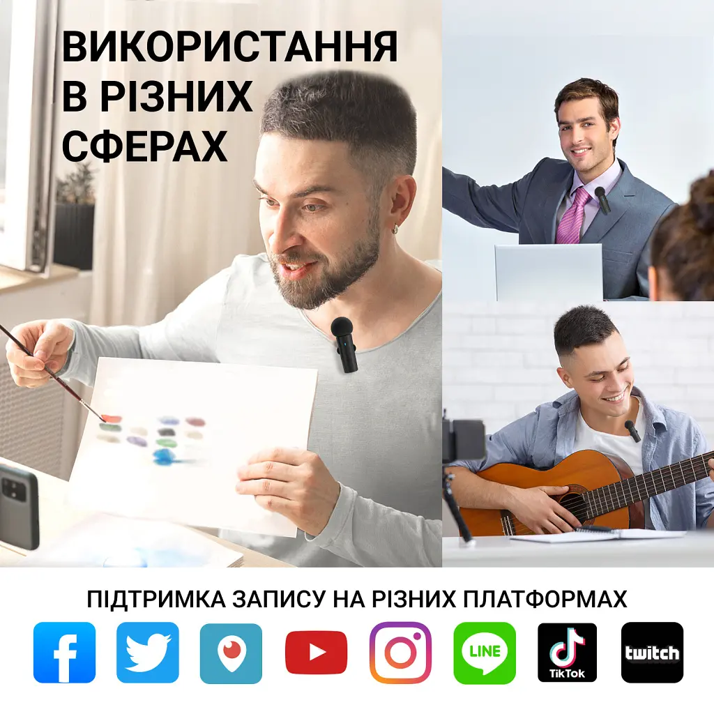 Микрофон Fifine M8 Wireless (M8) - фото 7