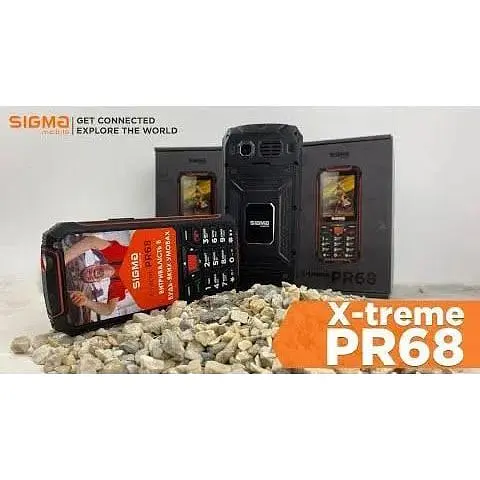 Кнопковий телефон Sigma mobile X-treme PR68 чорний  - фото 3