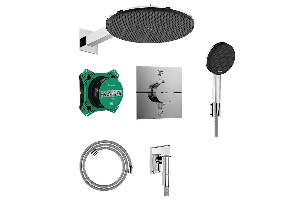 Душова система з термостатом Hansgrohe Raindance Alive S 300 1jet chrome 24630000