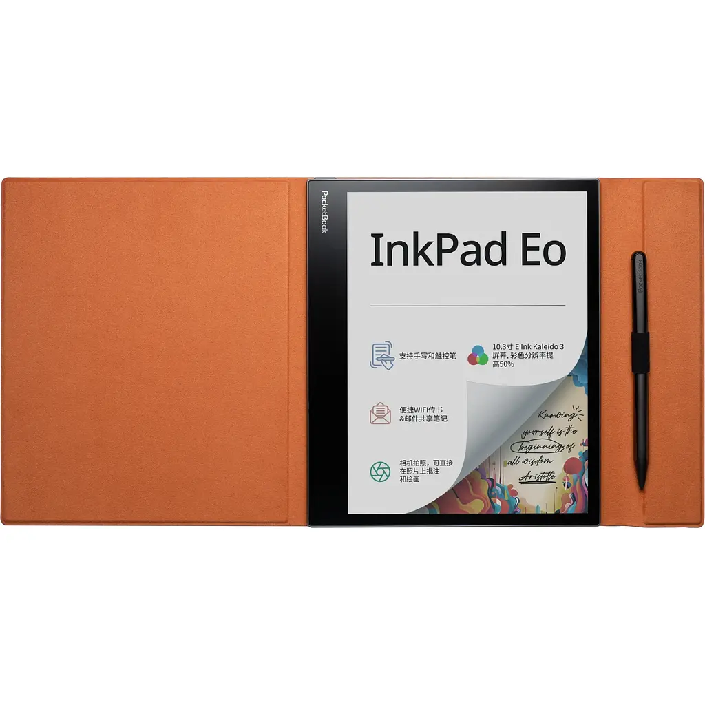 Обкладинка PocketBook 10.3", InkPad Eo(PB1042), Flip Cover, коричнева - фото 3