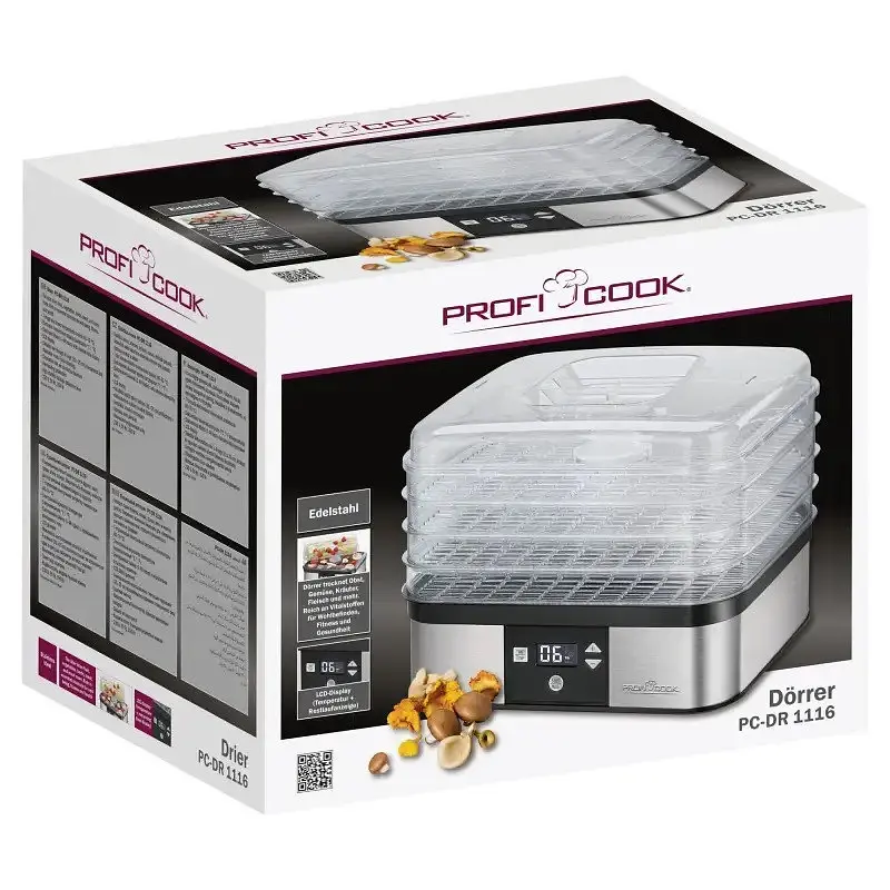 Сушка для овочів та фруктів Profi Cook PC-DR 1116 - фото 5