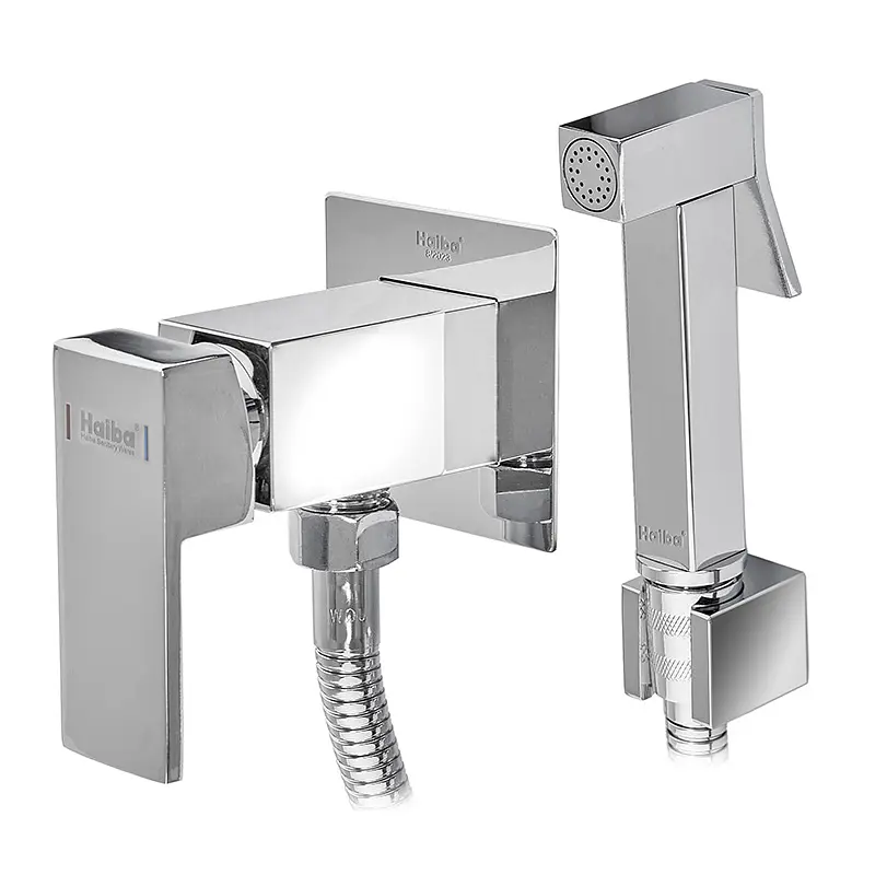 Гигиенический душ скрытого монтажа Haiba Kubus 002 HB3950, Хром - фото 3