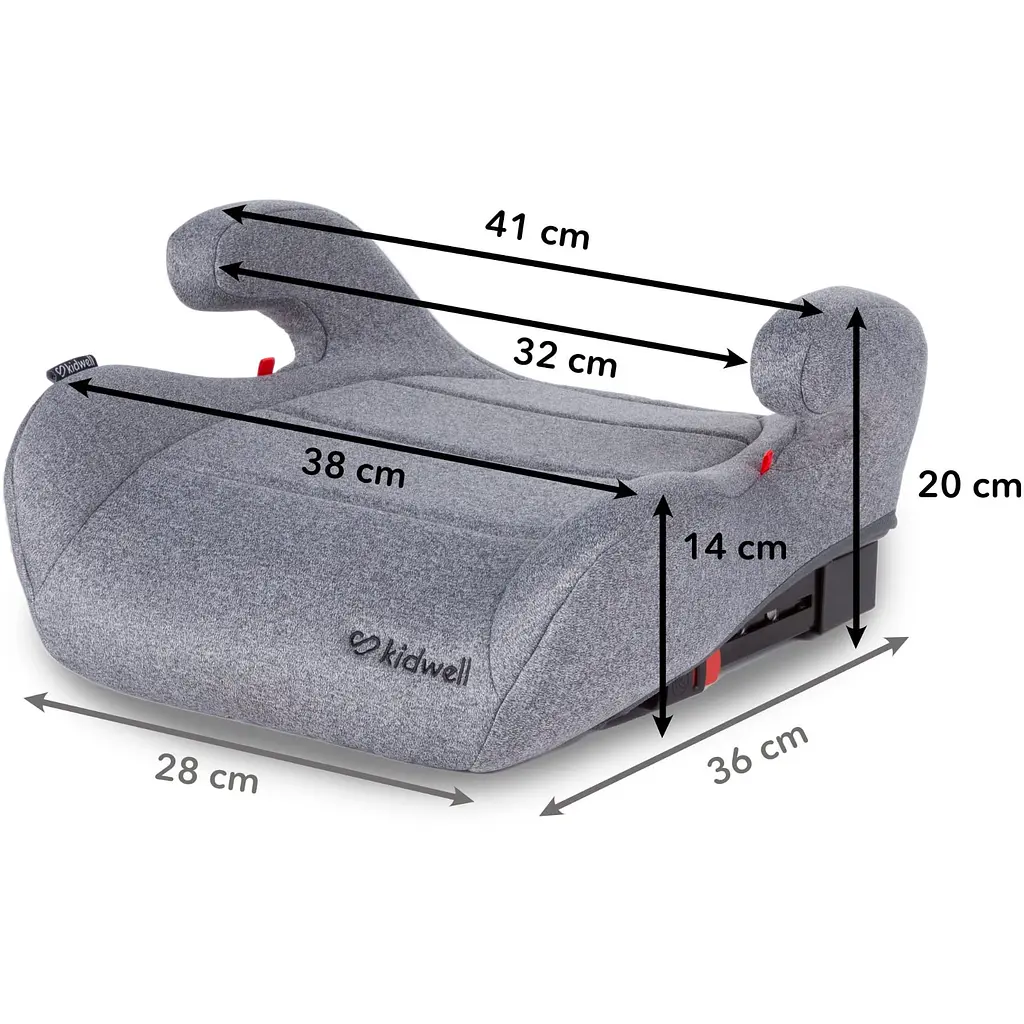 Бустер Kidwell Baxter Isofix 15-36 кг Grey - фото 2