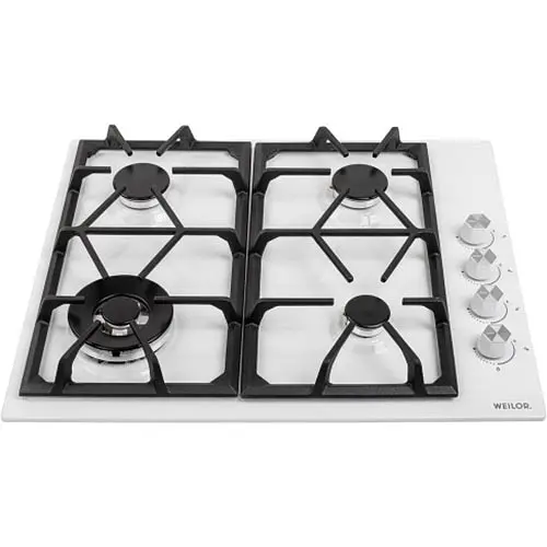 Варильна поверхня Weilor GM W 634 газова WH - фото 2