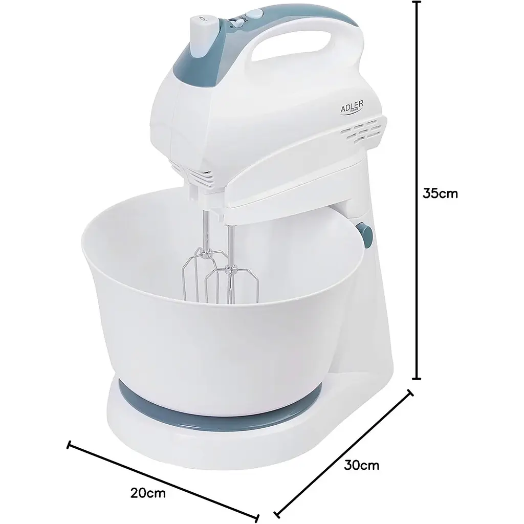 Миксер Adler AD 4202 с чашей 300 Вт - фото 7