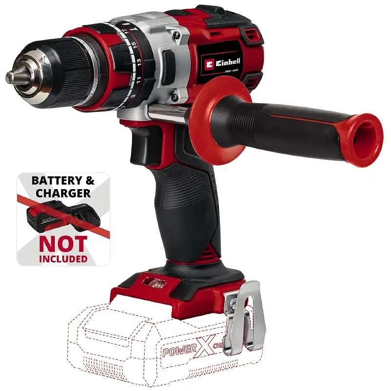 Шуруповерт-дрель ударная аккумуляторная Professional TP-CD 18/80 Li-i BL - Solo PXC 18В Einhell teh0025232 - фото 5