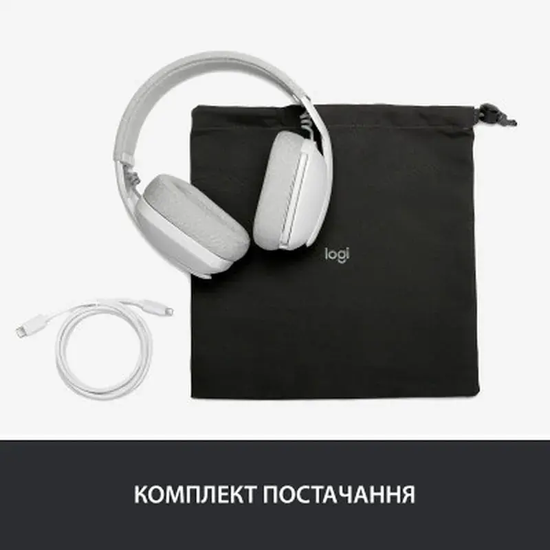 Навушники Logitech Zone Vibe 100 Wireless Off-White (981-001219) - фото 10