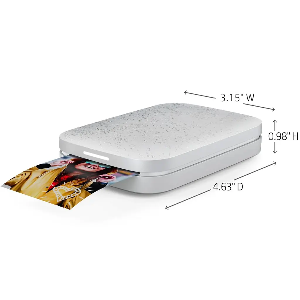 Фотодрукарка портативна HP Sprocket White 2"x3" 313x400dpi Zink 64MB Bluetooth колір білий (HPISPW) - фото 3