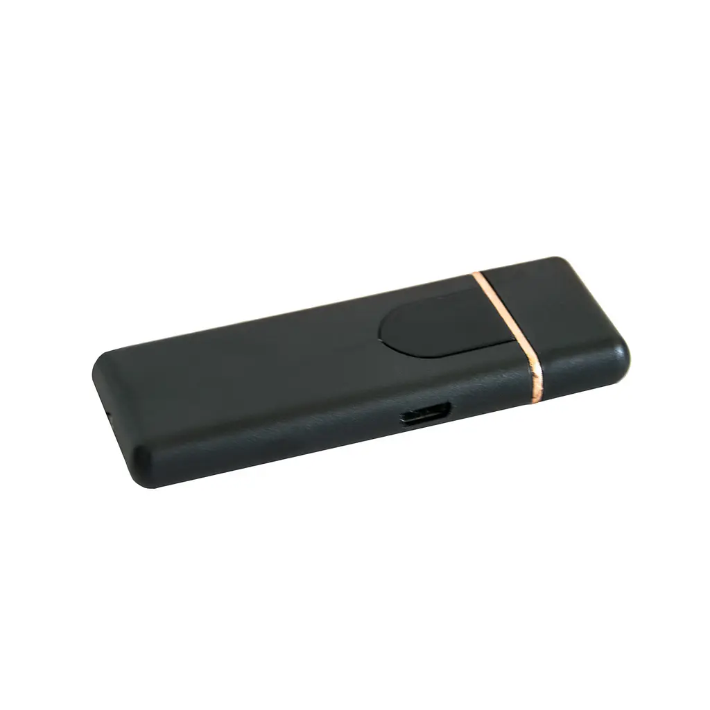 Електронна запальничка чорна сенсорна запальничка з юсб зарядкою USB ZGP ABS - фото 3