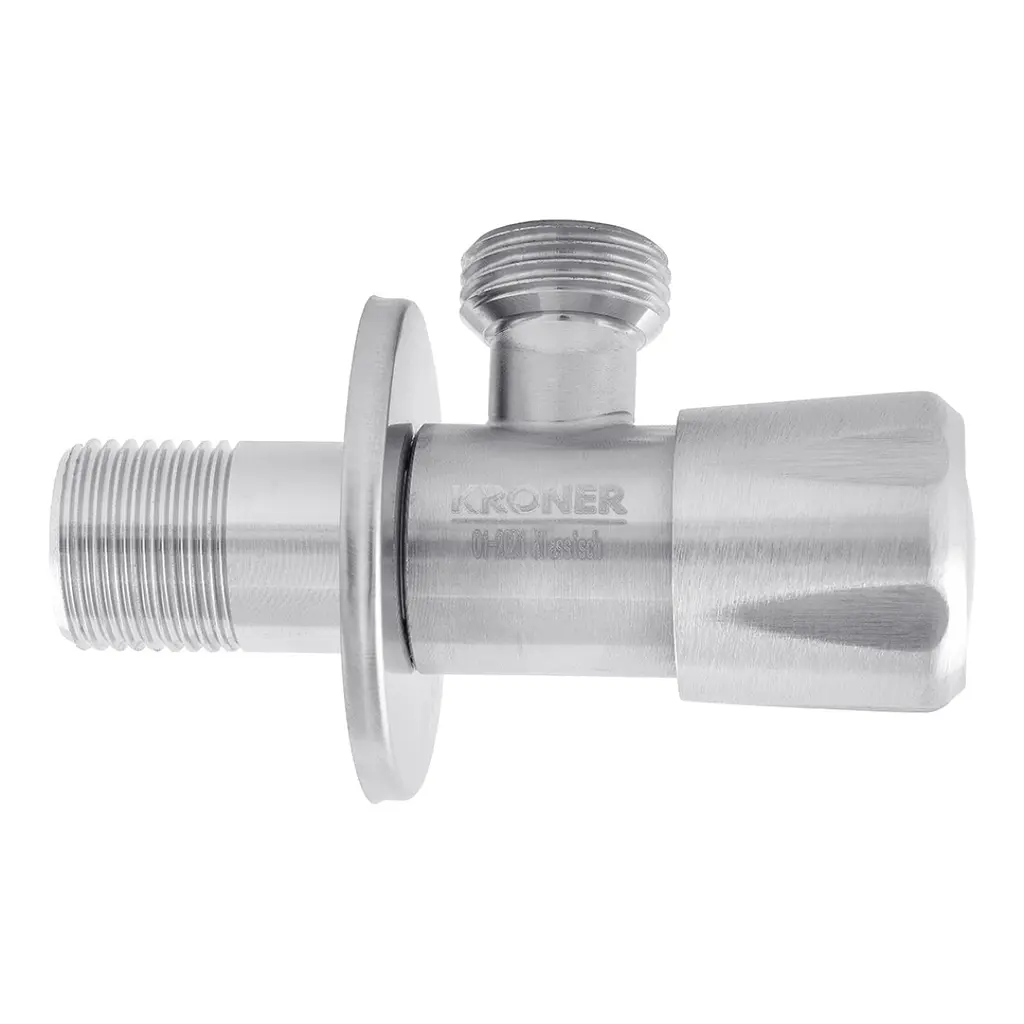 Кран приладовий Kroner KRP Edelstahl Klassisch - ESG101 1/2"х1/2" ЗЗ (CV022974) - фото 2