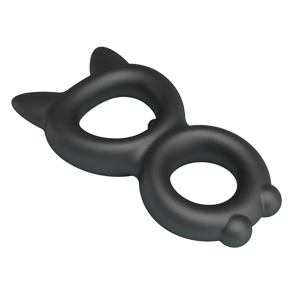 Ерекційне кільце Crazy Bull Super Soft Silicone Toran, чорне PRETTY LOVE BI-210365 103644 - фото 4