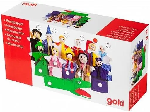 М'яка іграшка на руку Goki Клоун 27 см (51999G) - фото 4