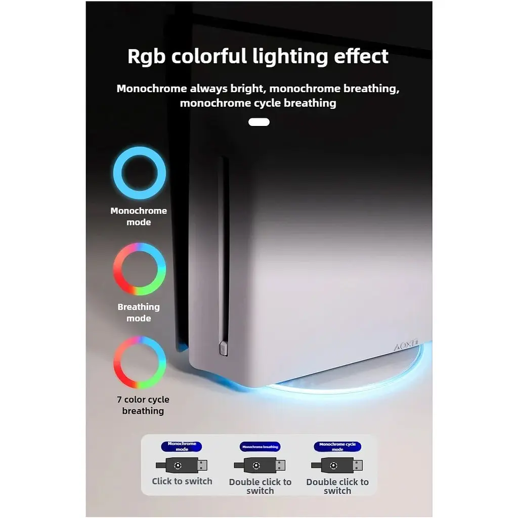 Підставка для консолі IINE L986 RGB для PS5/PS5 Slim [163608] - фото 10